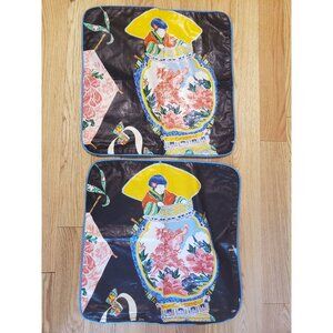 Vintage Asian Art Pillow Cases: Colourful Boho Home Decor